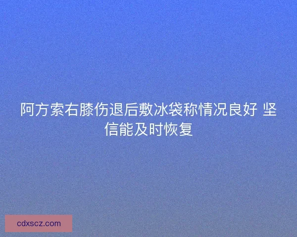 阿方索右膝伤退后敷冰袋称情况良好 坚信能及时恢复